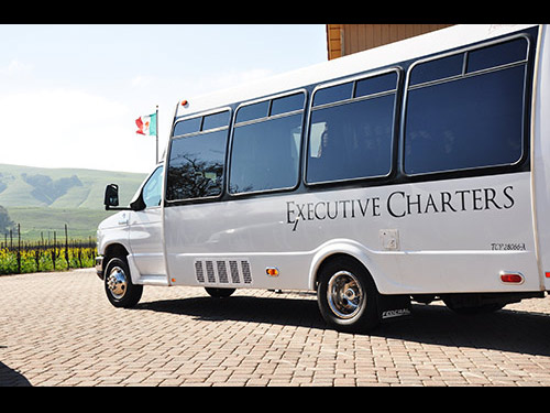 Shuttle Bus Rentals, Sonoma, CA- Executive Charters & Limousine