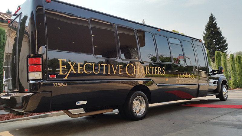 Executive Charters provides great party buses in Napa Valley and throughout Sonoma County.